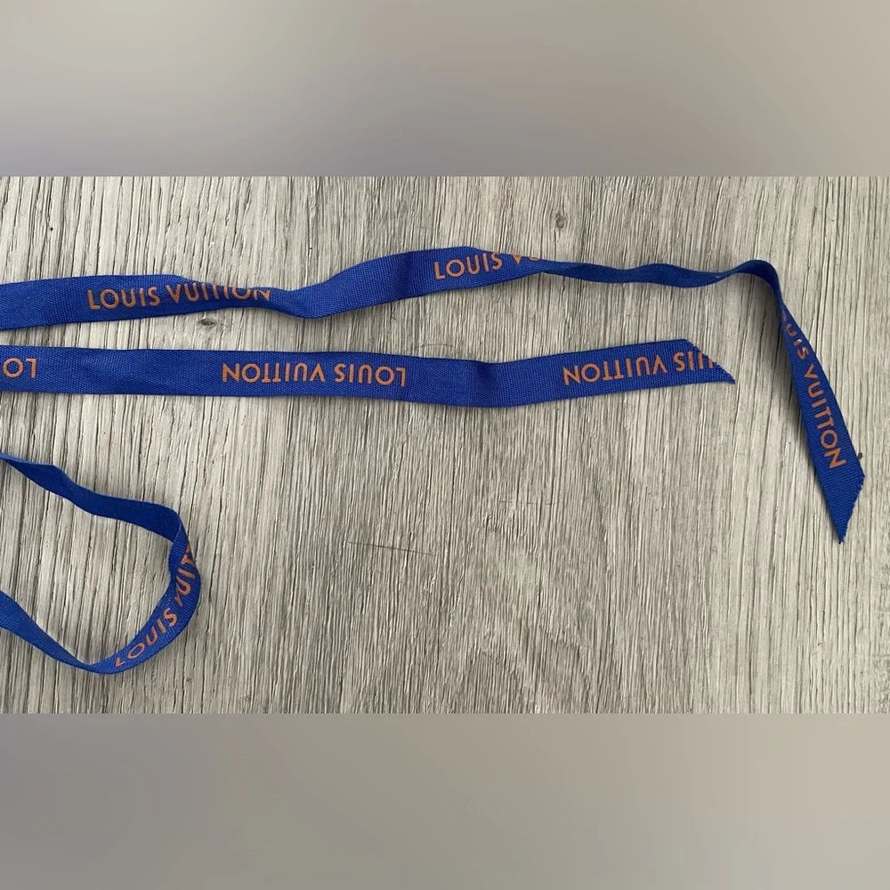 Louis Vuitton Blue and Orange Gift Ribbon